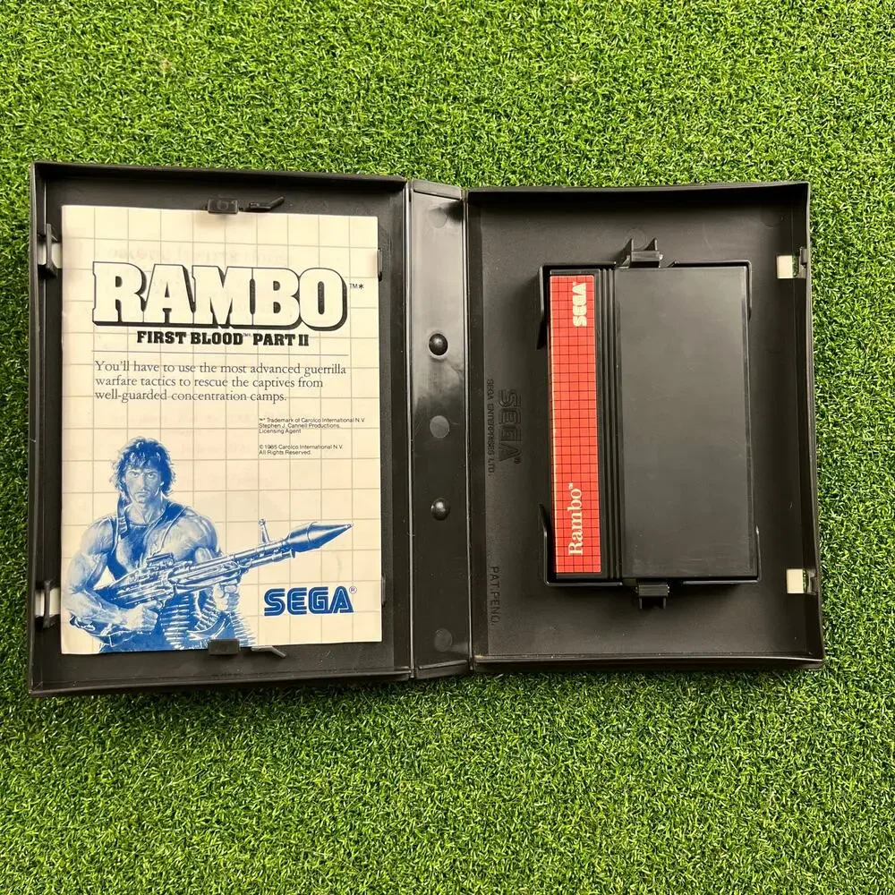 Rambo First Blood Part II Sega Master System CIB TESTED